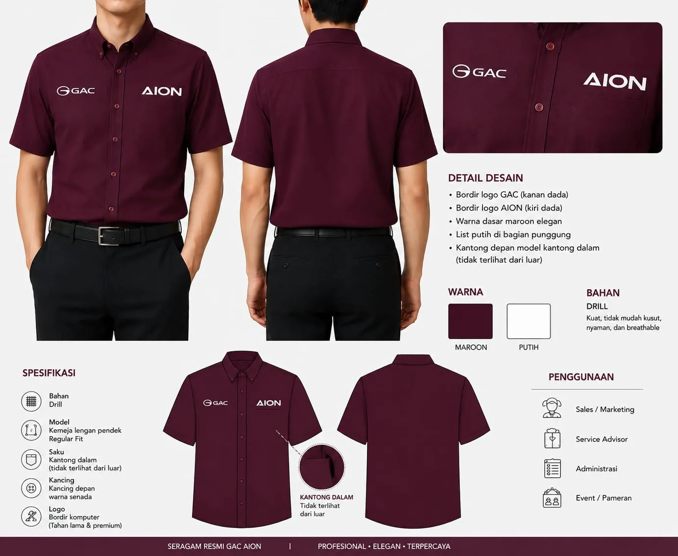 Hasil produksi seragam custom Keno Konveksi nomor 16