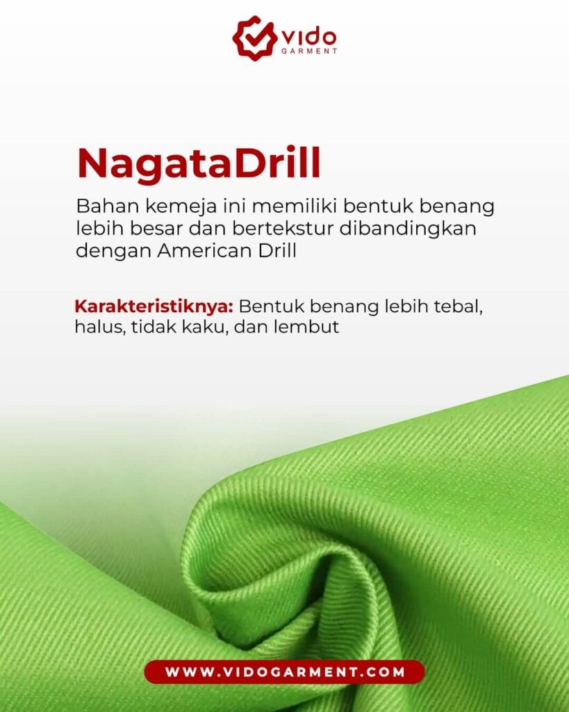 Karakteristik Kain Nagata Drill